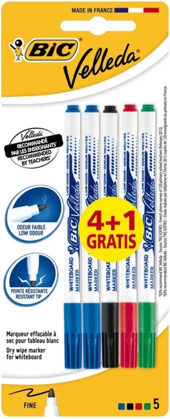 Bic Velleda 1711 Whiteboard Markers (Pack of 4)