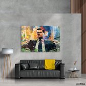 Luxe Plexiglas Schilderij Leonardo di Caprio Paint | 100x150 | Woonkamer | Slaapkamer | Kantoor | Muziek | Design | Art | Modern | ** 5MM DIK**