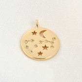 Sterrenbeeld 14k Vergulde hanger - Constellation 14k Gold Plated Pendant - Scorpio/Schorpioen