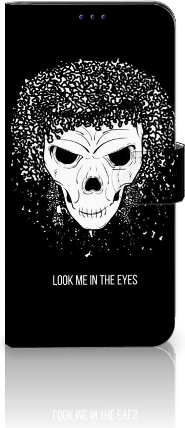 PU Cuir Premium Flip Case pour Xiaomi Poco X4 Pro 5G Coque Téléphone Crâne Cheveux