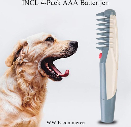 Elektrische hondenkam - anti klit haarborstel - klittenkam - borstel hond -  kam kat -... | bol.com