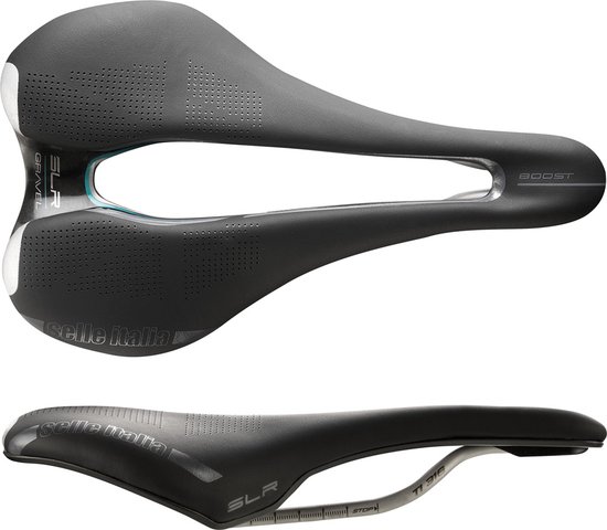 Selle Italia zadel SLR Boost Gravel Superflow staal zwart S3