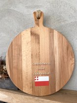 Creaties van Hier - serveerplank - Lekkers uit Utrecht - 30 cm - hout