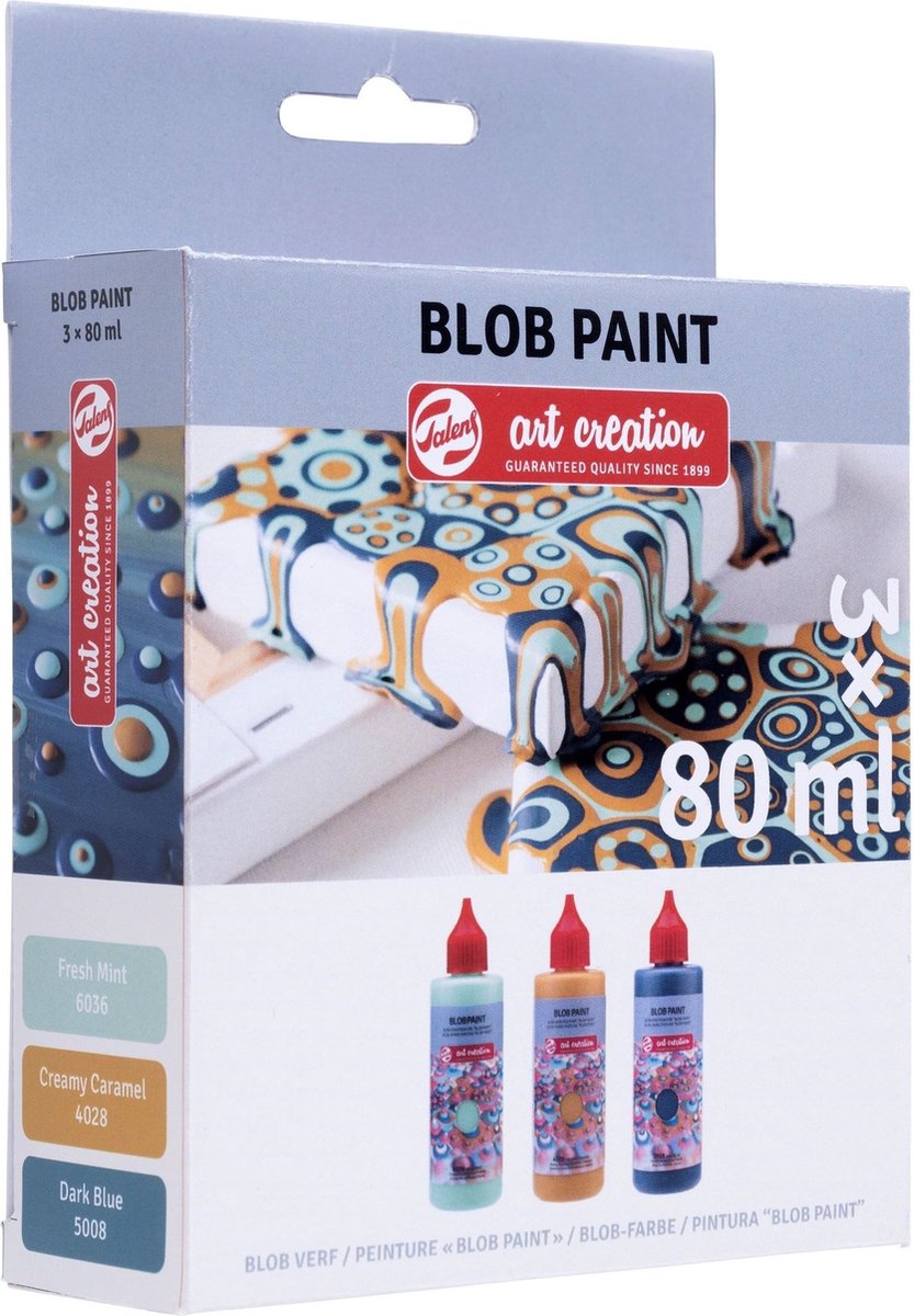 Art creation Blob paint set mint