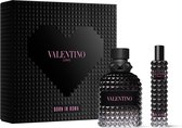 Valentino Uomo Born In Roma Giftset - 50 ml eau de toilette spray + 15 ml eau de toilette spray - cadeauset voor heren