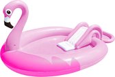 Oneiro’s Luxe Opblaaszwembad Flamingo | 213x123x78cm - zomer – tuin – spelen - speelgoud – buitenspeelgoed – zwembad – zwemmen – zomer – intex – tuinaccessoires – koelen – opblaasbaar