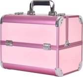 Aluminium koffer Roze luxe