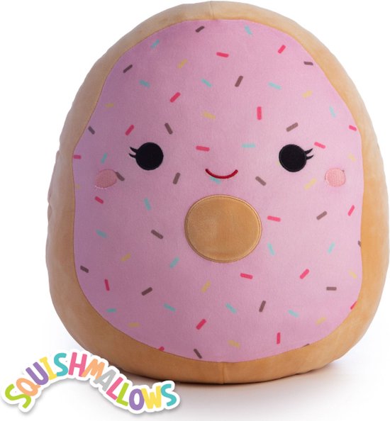 Geheim Tochi boom Bij zonsopgang Squishmallow Knuffel - 40CM - Dabria the Pink Donut | bol.com