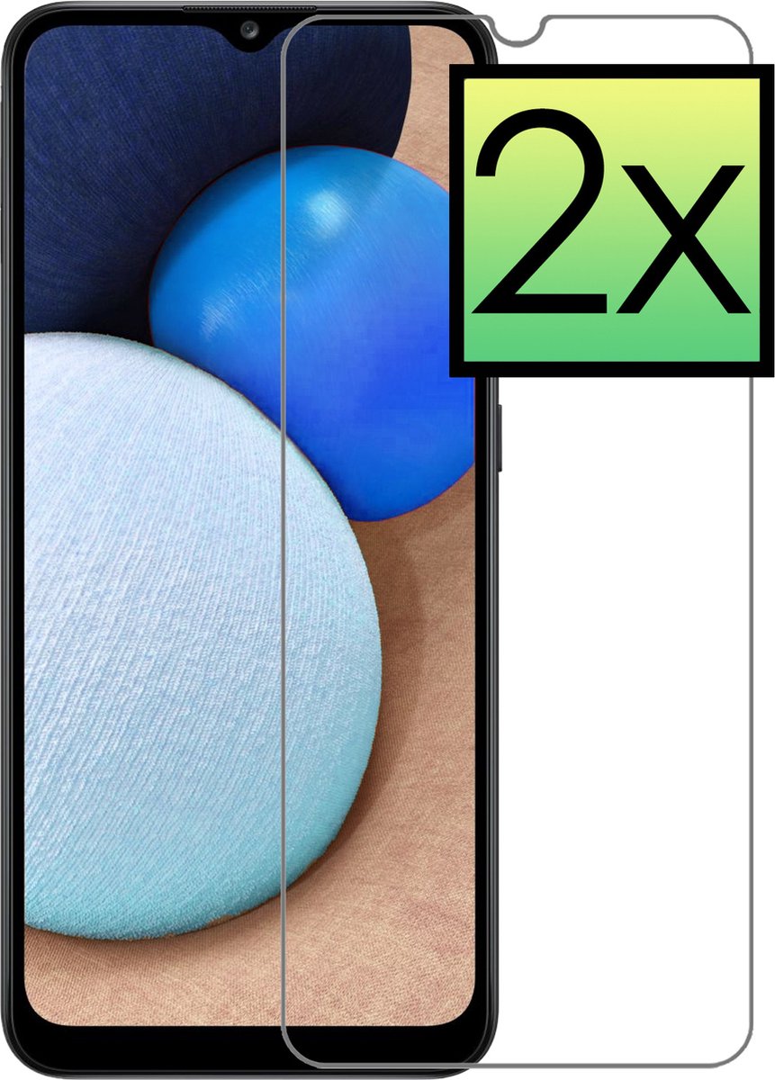 Screenprotector - 2 Stuks - Geschikt voor Samsung Galaxy A03s - Extra Sterk - Beschermglas - Gehard Glas - Tempered Glass - Screen Protector - Bescherm Cover