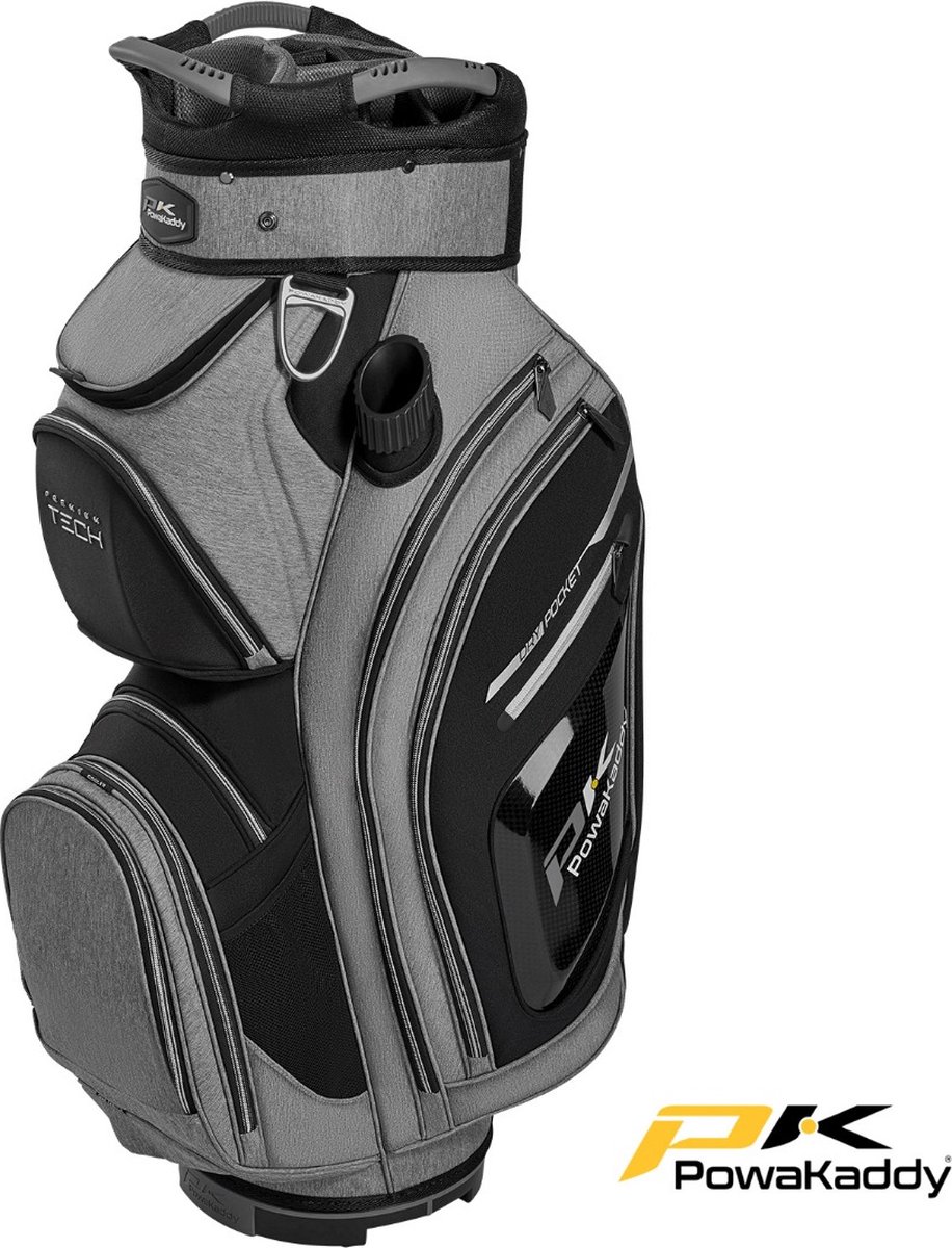 Powakaddy- Premium Tech - Golftas - Voor golftrolley - Zwart/grijs