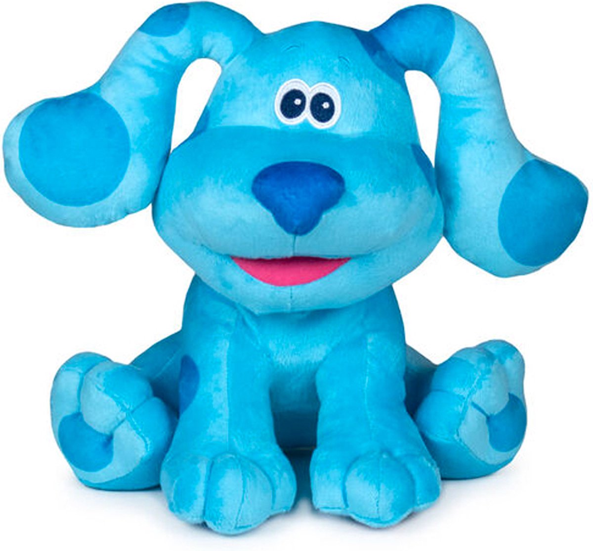 Blue's Clues (Blauw) Nickelodeon Pluche Knuffel Hond 30 cm {Nickelodeon Plush Toy | Speelgoed Knuffeldier Knuffelpop voor kinderen jongens meisjes | Bekend van Netflix Blue's Clues & You!}