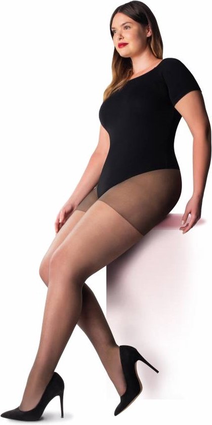 Pretty Polly Curves - Plus - 15 Denier - Ladder Resist Panty - 3 paar - Dark Nude