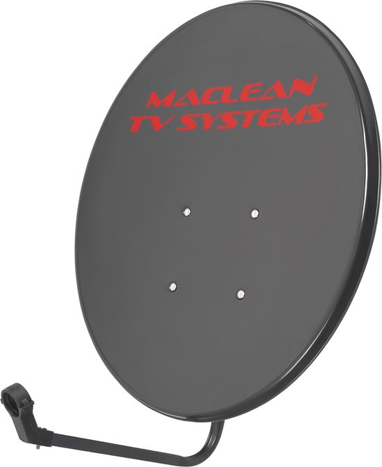 Foto: Maclean schotel schotelantenne satellietschotel tv system gefosfateerd staal grafiet 65cm mctv 926