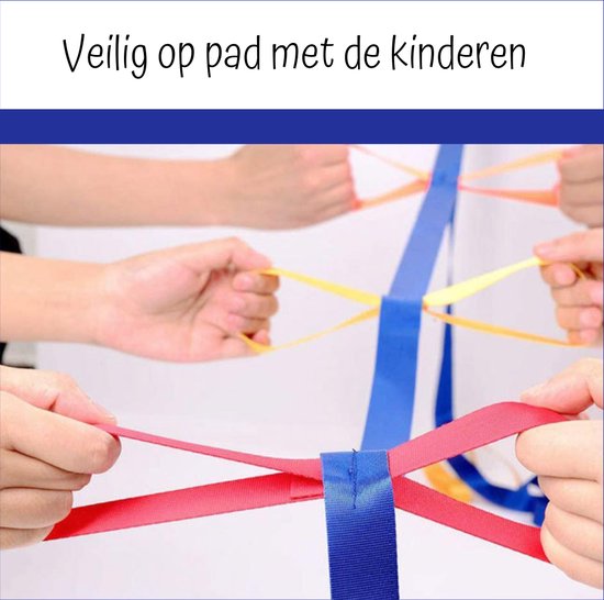 wandelkoord - loopkoord kinderopvang - wandeltouw voor 10 kinderen - ontruimingskoord - evacuatiekoord van Childhome — afbeelding 4