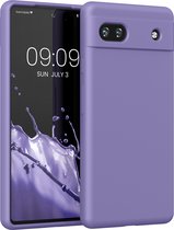 kwmobile telefoonhoesje geschikt voor Google Pixel 6a - Hoesje met siliconen coating - Smartphone case in violet lila