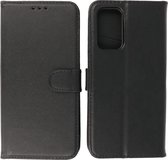 Samsung Galaxy A33 5G Hoesje - Echt Lederen Wallet Case Telefoonhoesje - Zwart