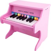 New Classic Toys Houten Speelgoed Piano - Roze - Inclusief Muziekboekje