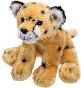 Pluche Cheetah/jachtluipaard knuffeldier van 13 cm - Speelgoed dieren knuffels cadeau voor kinderen