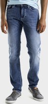 camel active Slim Fit Organic Cotton-Mix Jeans - Maat menswear-42/32 - Blauw