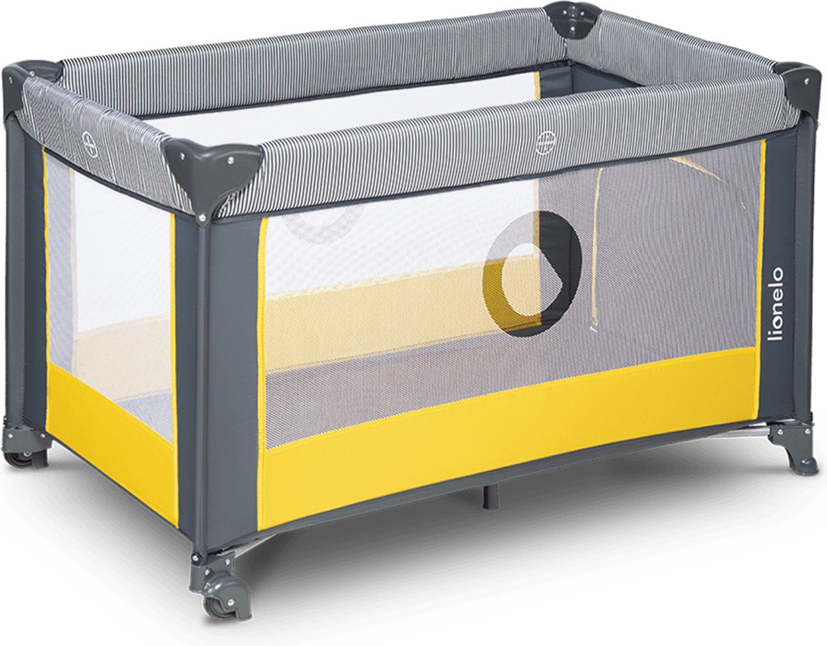 Campingbedje 3 in 1 - Baby Bed / Inklapbare Box / Reisbedje - 60x120 cm - 0-36 maanden / tot 15 kg - MET comfort MATRAS - Zij-ingang met rits - Wielen - Transporttas - Lionelo Stefi Babybed Babybox Ledikant thumbnail 3