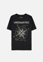 Uncharted - Kompas T-shirt Zwart (M)