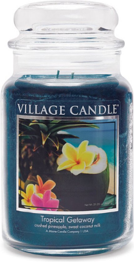 Village Candle Large Jar Tropical Getaway