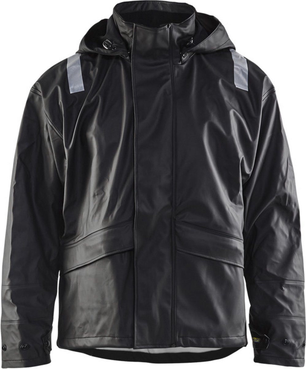 Blåkläder 4302-2003 Regenjas High vis zware kwaliteit Zwart maat XL