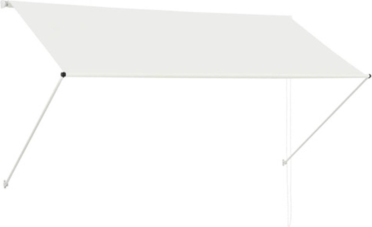 Bol.com vidaXL - Luifel - uittrekbaar - 250x150 - cm - crème aanbieding