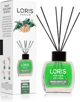 LORIS - Parfum - Geurstokjes - Huisgeur - Huisparfum - Tropical Fruit & Rose - 120ml