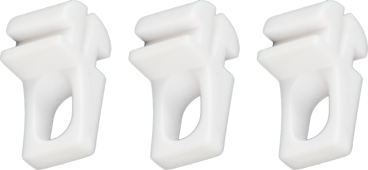 78Goods KS-glijder A-symetrisch 36 stuk(s) voor aluminium U-rails - 36 stuk(s) - wit
