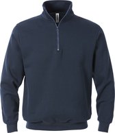 Fristads Sweatshirt Met Korte Ritssluiting 1737 Swb - Donker marineblauw - XL