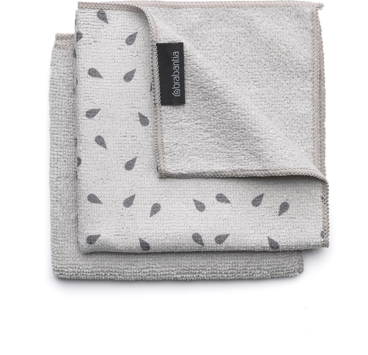 Goedkoopste Brabantia SinkSide Microvezel Schoonmaakdoekjes - Set van 2 - Light Grey