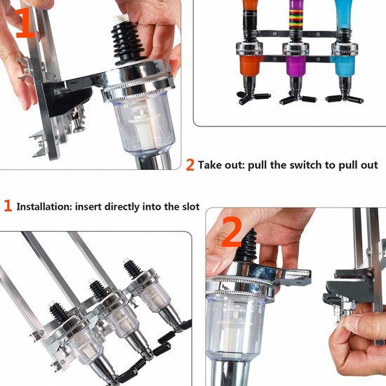 CYA Bar Butler de Table 6 Bouteilles,Distributeur de Boisson Design
