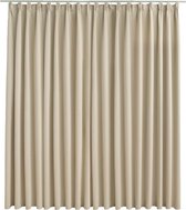 Bol.com vidaXL - Gordijn - verduisterend - met - haken - 290x245 - cm - beige aanbieding