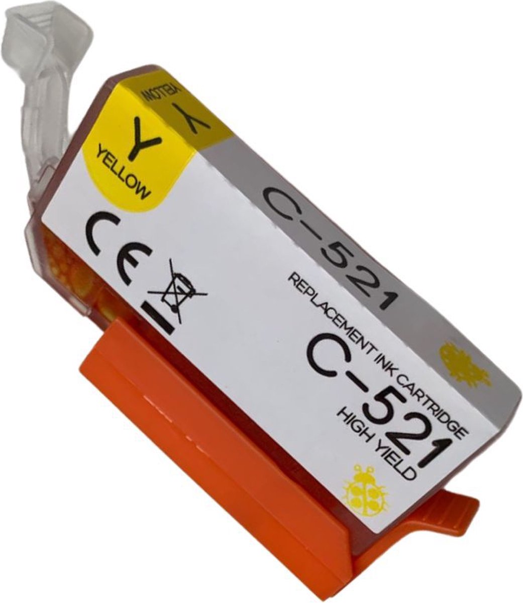 inktplace Huismerk CLI-521XL Yellow / Geel voor Canon