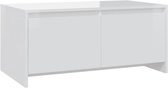 vidaXL Table de canapé - 90 x 50 x 41,5 cm - Bois d'ingénierie blanc - Table