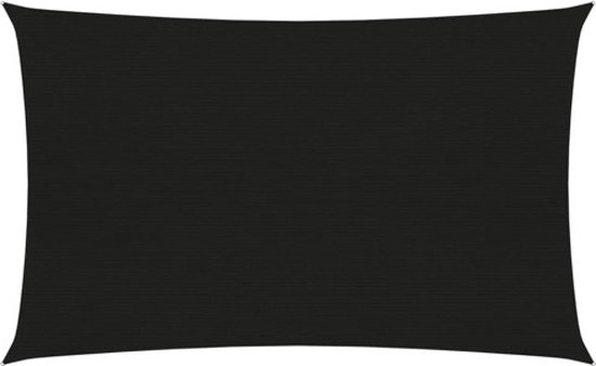 Voile d'ombrage 160 g/m² 3x5 m HDPE noir