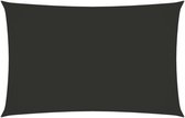 vidaXL Voile d'ombrage Tissu Oxford enduit PU - 3 x 6 m - Anthracite - Résistant à l'eau et protection UV - Parasol