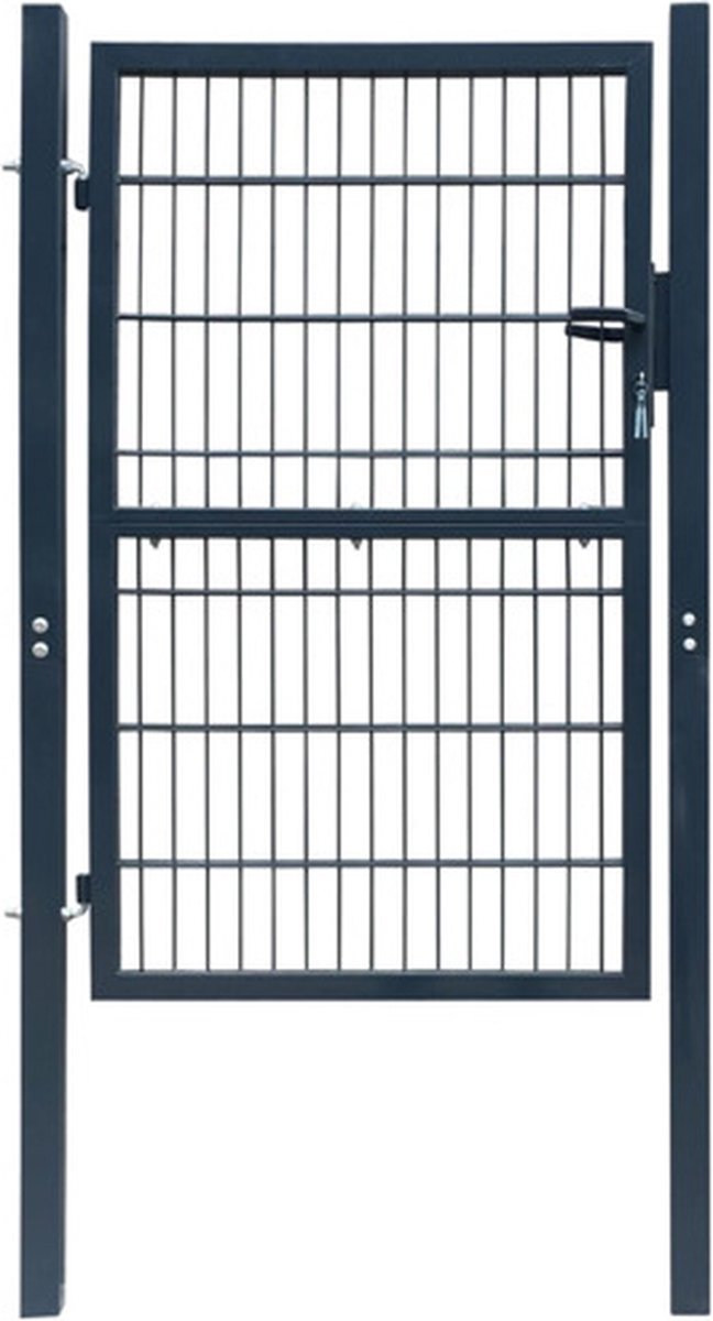 Bol.com vidaXL - 2D - Hekpoort - (Enkel) - Antracietgrijs - 100x140 - cm aanbieding