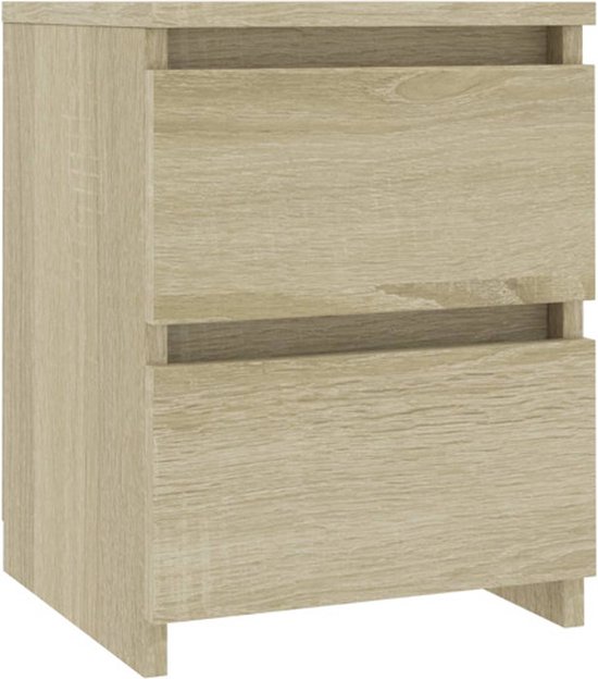 vidaXL-Nachtkastje-30x30x40-cm-bewerkt-hout-sonoma-eikenkleurig