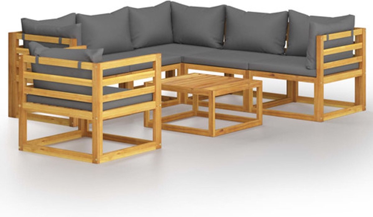 Vidaxl Tuinset Grijs Tuinmeubelset
