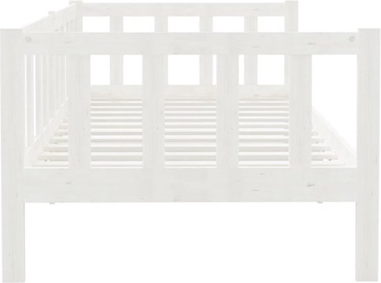 Canapé convertible pin massif blanc 90x200 cm