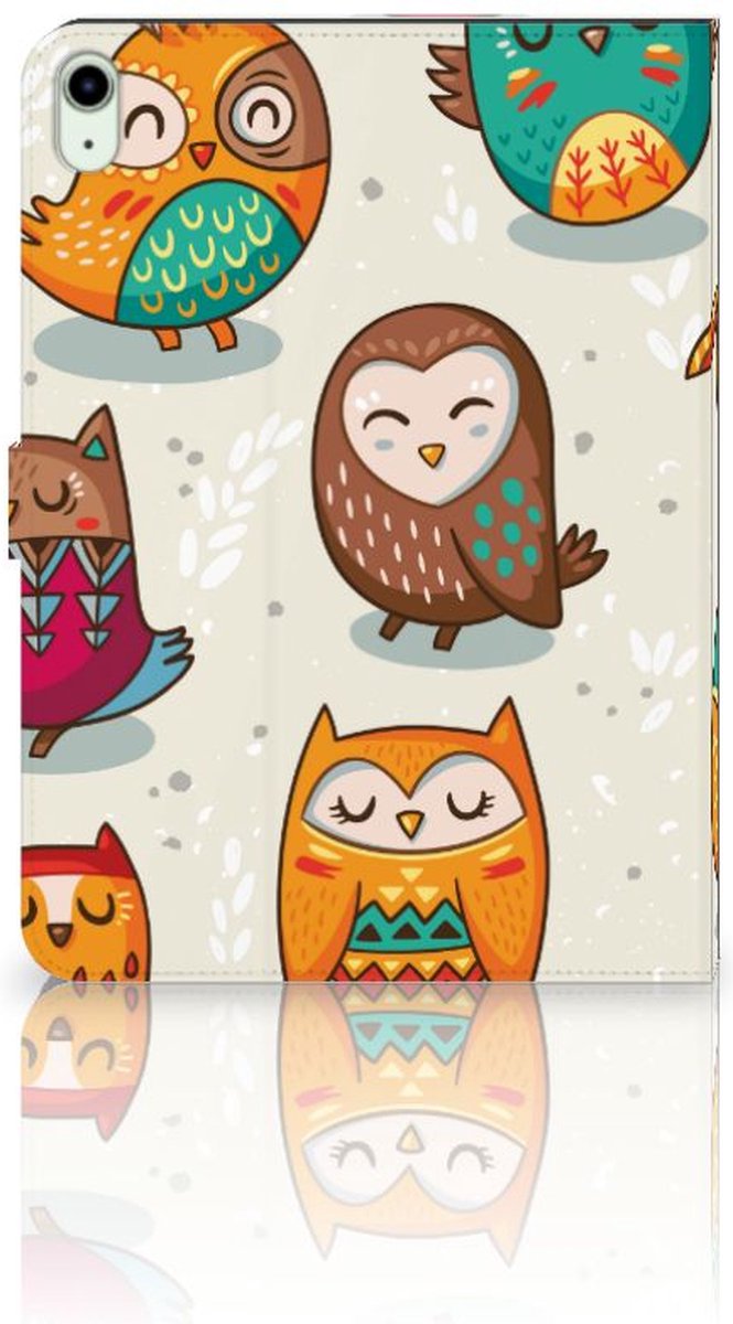 iPad Air (2020/2022) 10.9 inch Flip Case Vrolijke Uilen