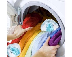 BukkitBow - Pluisballen / Wasballen - Ontpluizer - Pluisverwijderaar - Anti-Pluis Wasbal Set voor Wasmachine/Droger - 6 Stuks