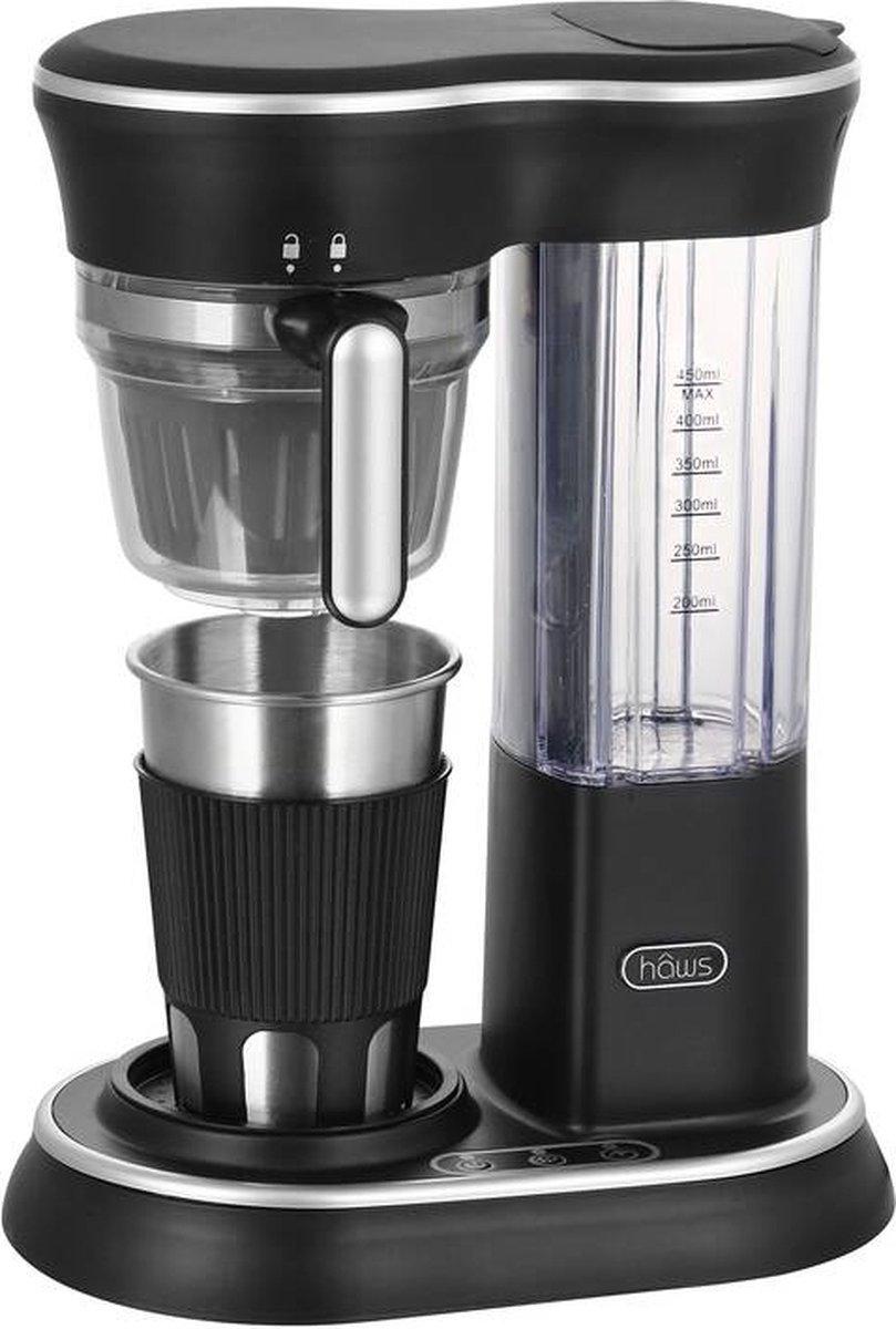 Hâws Koffiezetapparaat met molen en roestvrijstalen drinkbeker