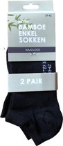 Chaussettes en Bamboe Zwart - 6 paires - Taille 39/42 - Sans couture - Ajustement parfait !