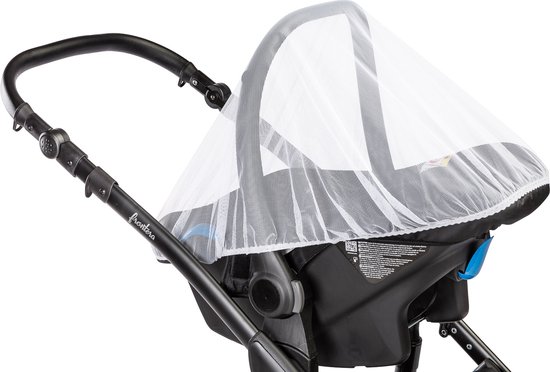 Caretero Universeel Muggennet / Klamboe voor Maxi-cosi / Autostoel – Wit
