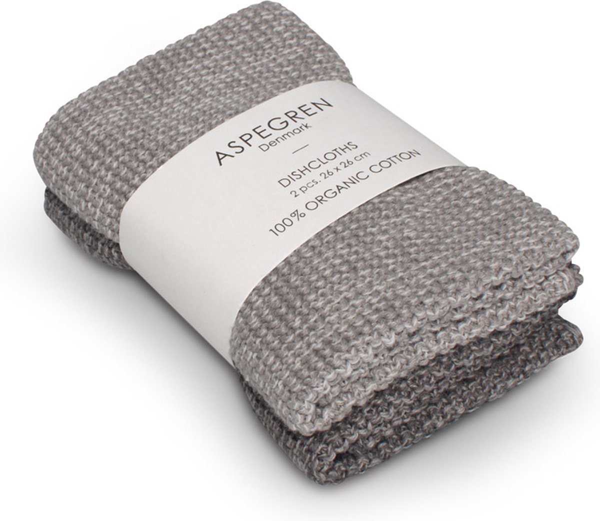 Aspegren Vaatdoekjes Blend Gray 26 x 26 cm - 2 Stuks