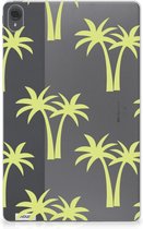 TPU Backcase Lenovo Tab P11 | P11 Plus Beschermhoes Palmtrees met transparant zijkanten