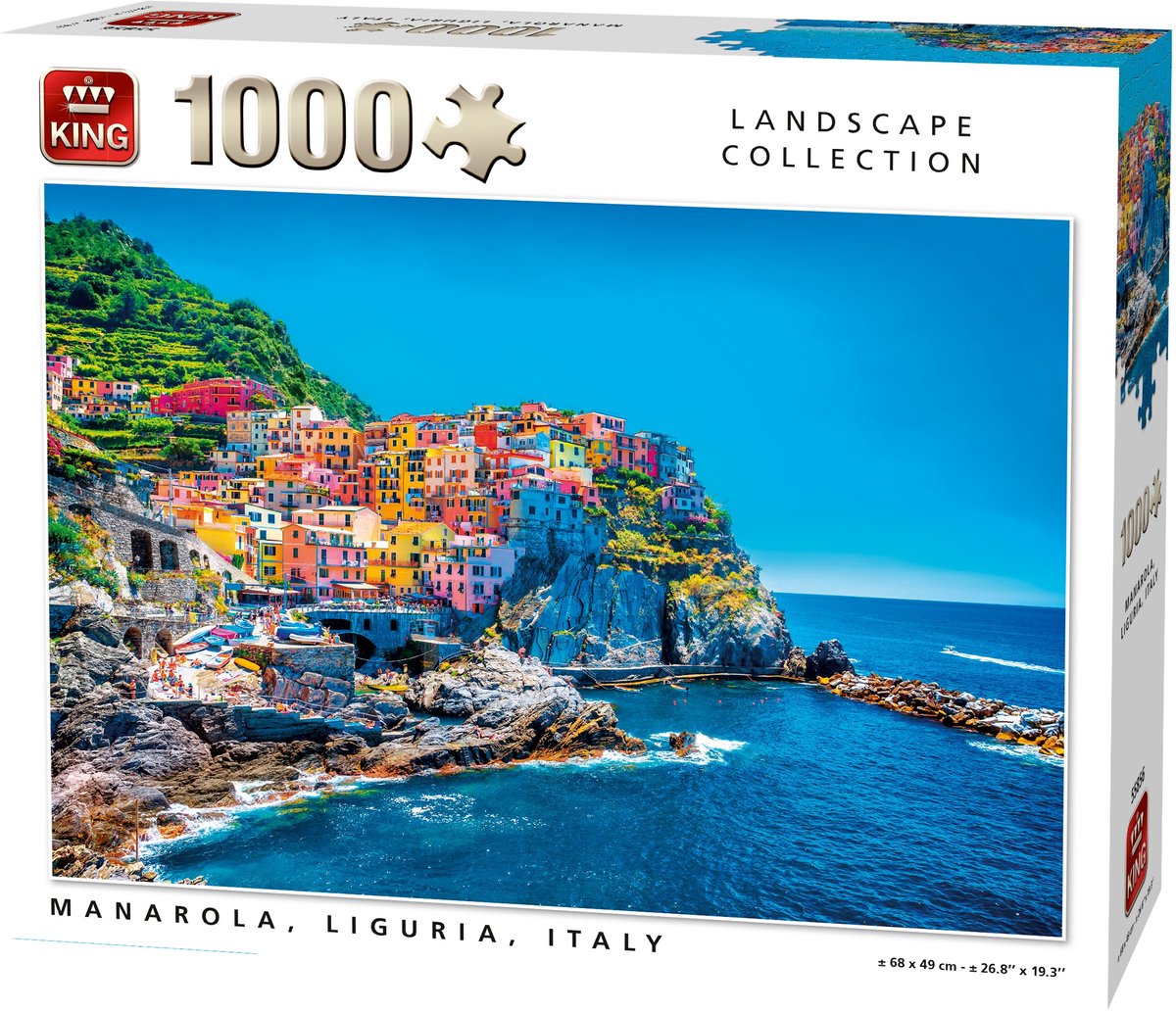 King Legpuzzel Manarola Liguria Italië 1000 Stukjes